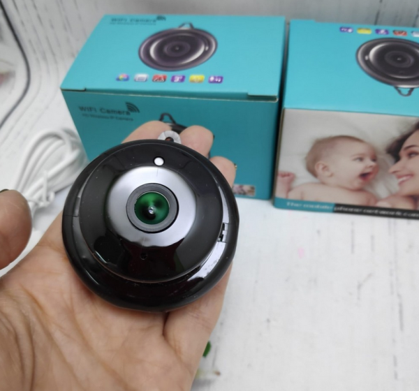 Охранная мини Wi-Fi Smart Net Camera V380 Pro с микрофоном, датчиком движения и сигналом тревоги